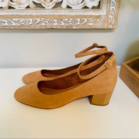 NWOB Indigo Road Suede Round Ankle Strap Heels - Picture 1 of 7